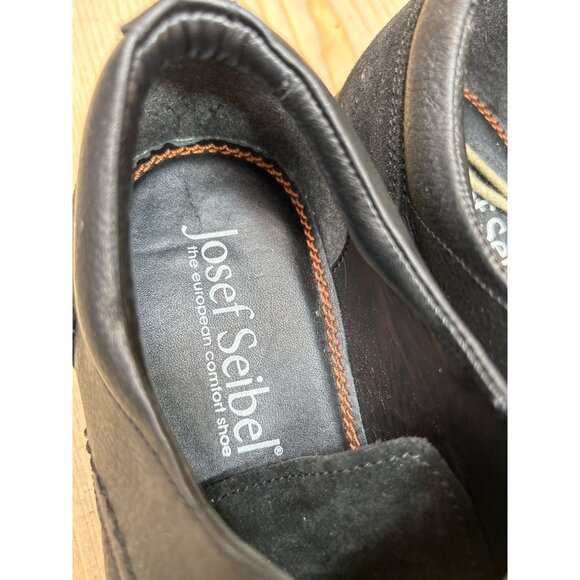 Josef Seibel Mens Leather Oxford Smart Shoes Size 42 Black US 8.5 - 9 main image 7